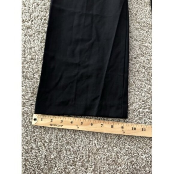 BCX Pants Juniors' Size 15 Black Bootcut Trouser Pants Work Wear Casual Faux - Picture 4 of 13